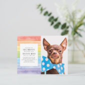 Invitation de mémorial de compagnie à rayures arc- (Debout devant)