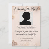 Invitation de mémorial de fleur sauvage (Devant)