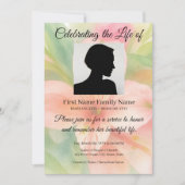Invitation de mémorial de lys péruvien (Devant)