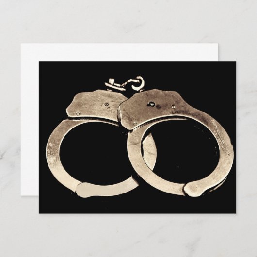 Invitation de menottes (Devant / Derrière)