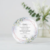Invitation de menu circulaire de Baby Shower de ma (Debout devant)