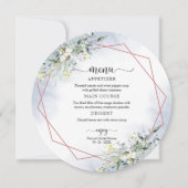 Invitation de menu circulaire de Baby Shower de ma (Devant)