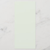 Invitation de menu de Baby Shower avec eucalyptus (Dos)