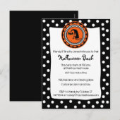 Invitation de Meow Halloween (Devant / Derrière)