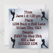 Invitation de métaux lourds de partie (Dos)