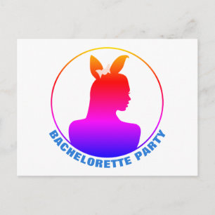 Invitation de Miami Bunny Girl Bachelorette Party