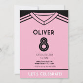 Invitation de Miami Pink Soccer Anniversaire (Devant)