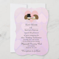 De mignons hérissons en Mariage d'amour