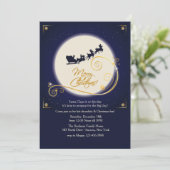 Invitation de minuit de fête de Noël de lueur (Debout devant)