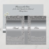 Invitation de mise à jour argentée (Devant / Derrière)