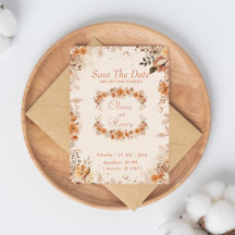 Invitation de mise en garde de mariage à l'aquarel