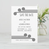 Invitation de mise en vente chic et simple grise (Debout devant)