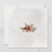 Invitation de mise en vente de date de mariage à t (Dos)