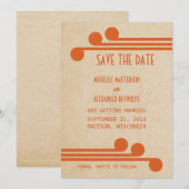 Invitation de mise en vente Orange Deco Chic (Devant / Derrière)