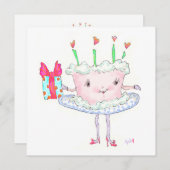 Invitation de Miss Cake (Devant / Derrière)