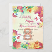 Invitation de Misty Fall (Devant)