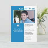 Invitation de Mitzvah de barre (Debout devant)