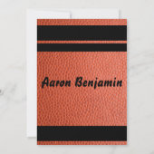 Invitation de Mitzvah de barre de cercles (Dos)