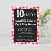 Invitation de modèle d'anniversaire de pique-nique (Debout devant)