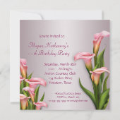 Invitation de modèle de fête d'anniversaire avec c (Dos)