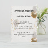 Invitation de modèle de fête de fiançailles, dessi (Debout devant)