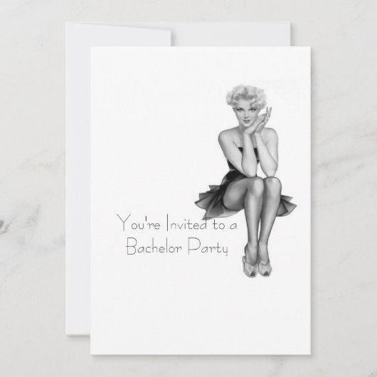 Invitation de modèle de fête d'enterrement de vie  (Devant)