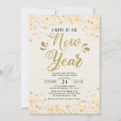 Invitation de modèle de fête du Nouvel An (Devant)