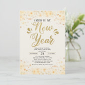 Invitation de modèle de fête du Nouvel An (Debout devant)