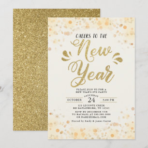 Invitation de modèle de fête du Nouvel An