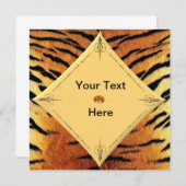 Invitation de modèle de tigre (Devant / Derrière)