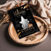 Invitation de modèle élégant pour une soirée d'Hal