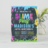 Invitation de modèle modifiable de fête d'annivers (Debout devant)