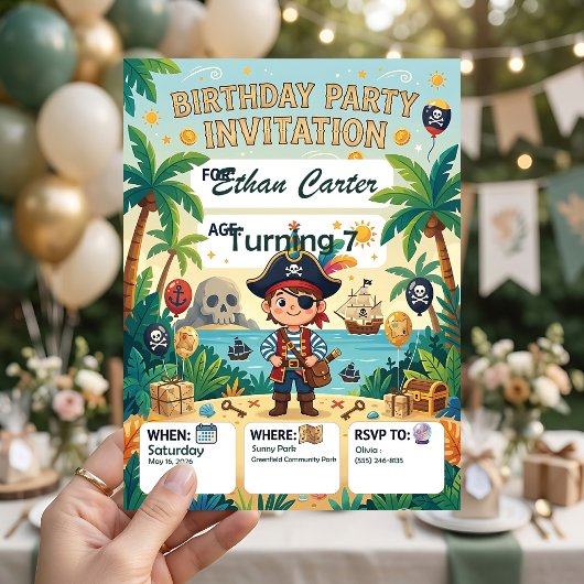 Invitation de modèle pour célébration d'anniversai