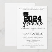Invitation de Moderne Graduate 2024 (Devant / Derrière)