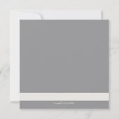 Invitation de monogramme de charbon et de crème su (Dos)