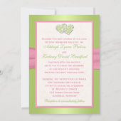 Invitation de monogramme de coeurs jointive par (Dos)