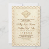 Invitation de monogramme de conte de fées (Devant)