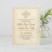 Invitation de monogramme de conte de fées (Debout devant)