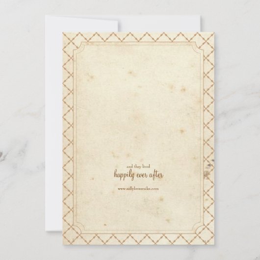 Invitation de monogramme de conte de fées (Dos)