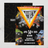 Invitation de Monster Truck (Devant / Derrière)