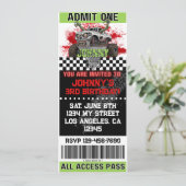 Invitation de Monster Truck Zombie (Debout devant)