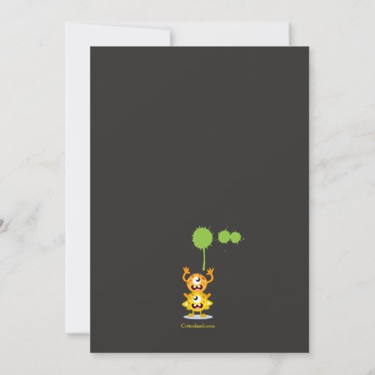 Invitation de monstres stupides (Dos)