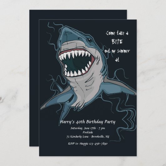 Invitation de morsure de requin (Devant / Derrière)