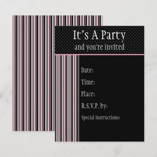 Invitation de motel de sièste (Devant / Derrière)