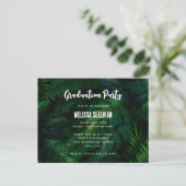 Invitation de Motif Feuille Dark Green (Debout devant)