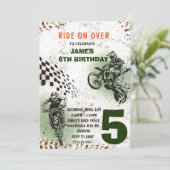 Invitation de moto tout-terrain Fête d'anniversair (Debout devant)