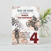 Invitation de moto tout-terrain Invitation de fête (Debout devant)