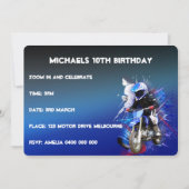 invitation de motorcross (Devant)