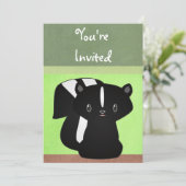 Invitation de mouffette de bébé (Debout devant)