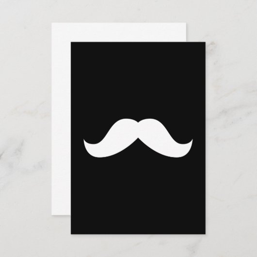 Invitation de moustache (Devant / Derrière)